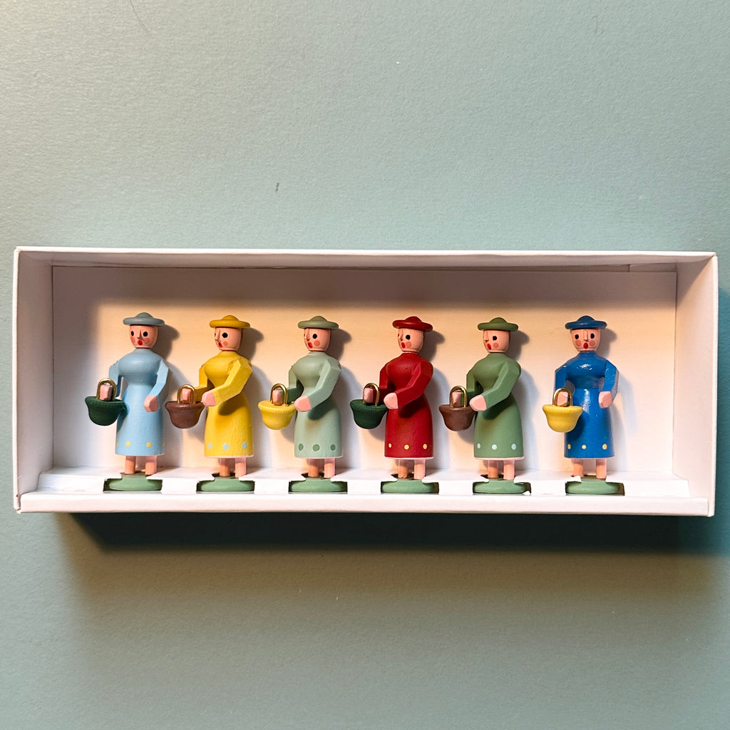 Miniature Group of Six Ladies
