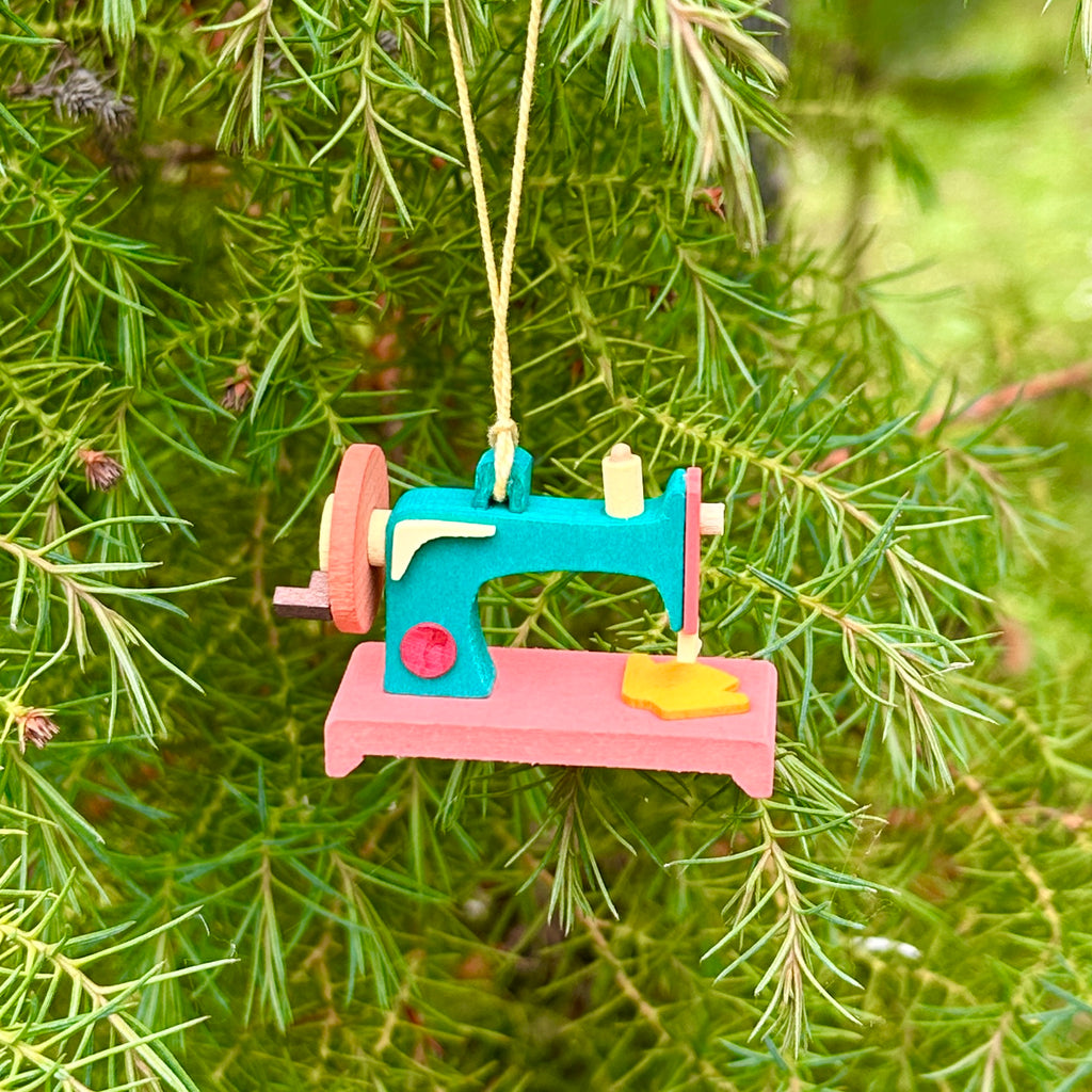 Sewing Machine Tree Decoration