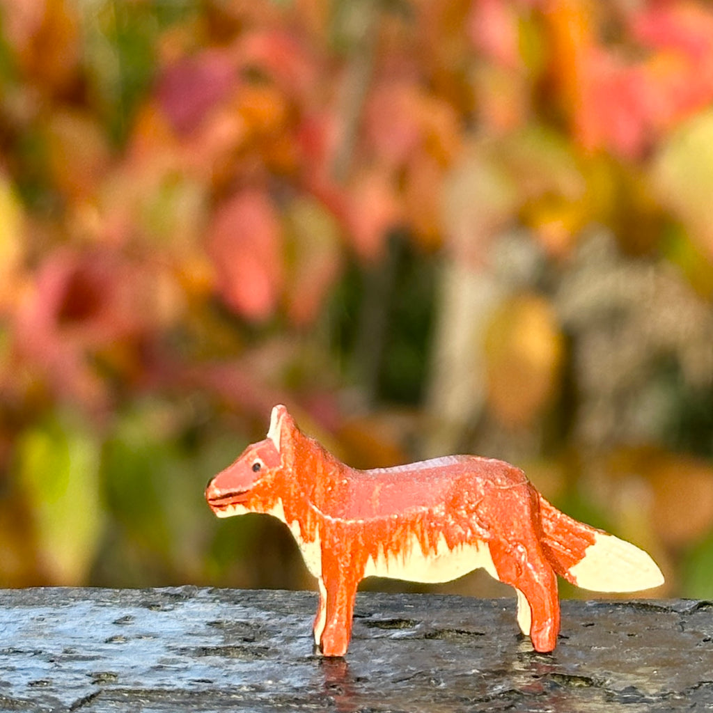 Miniature Wooden Fox
