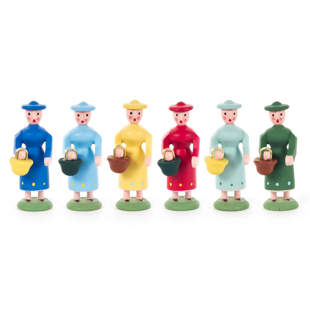 Miniature Group of Six Ladies