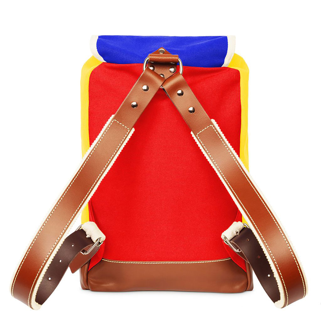 YKRA Matra Mini Backpack Blue-Red-Yellow
