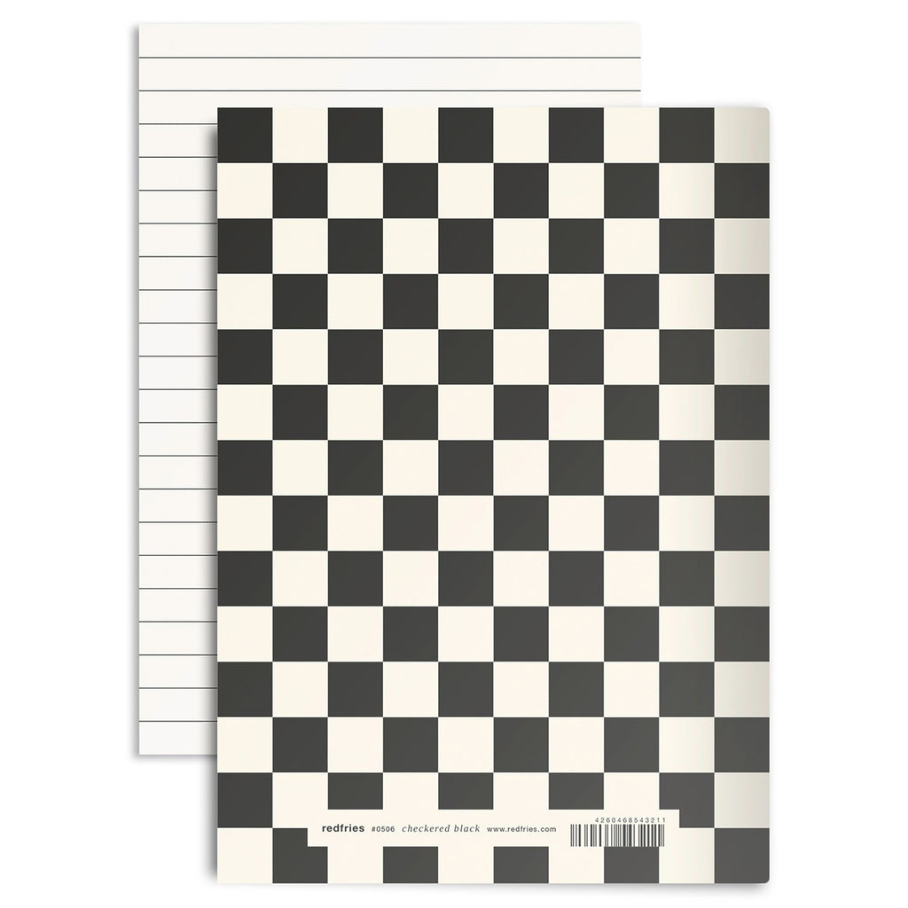 30% OFF Chequered A5 Notebook Black&White