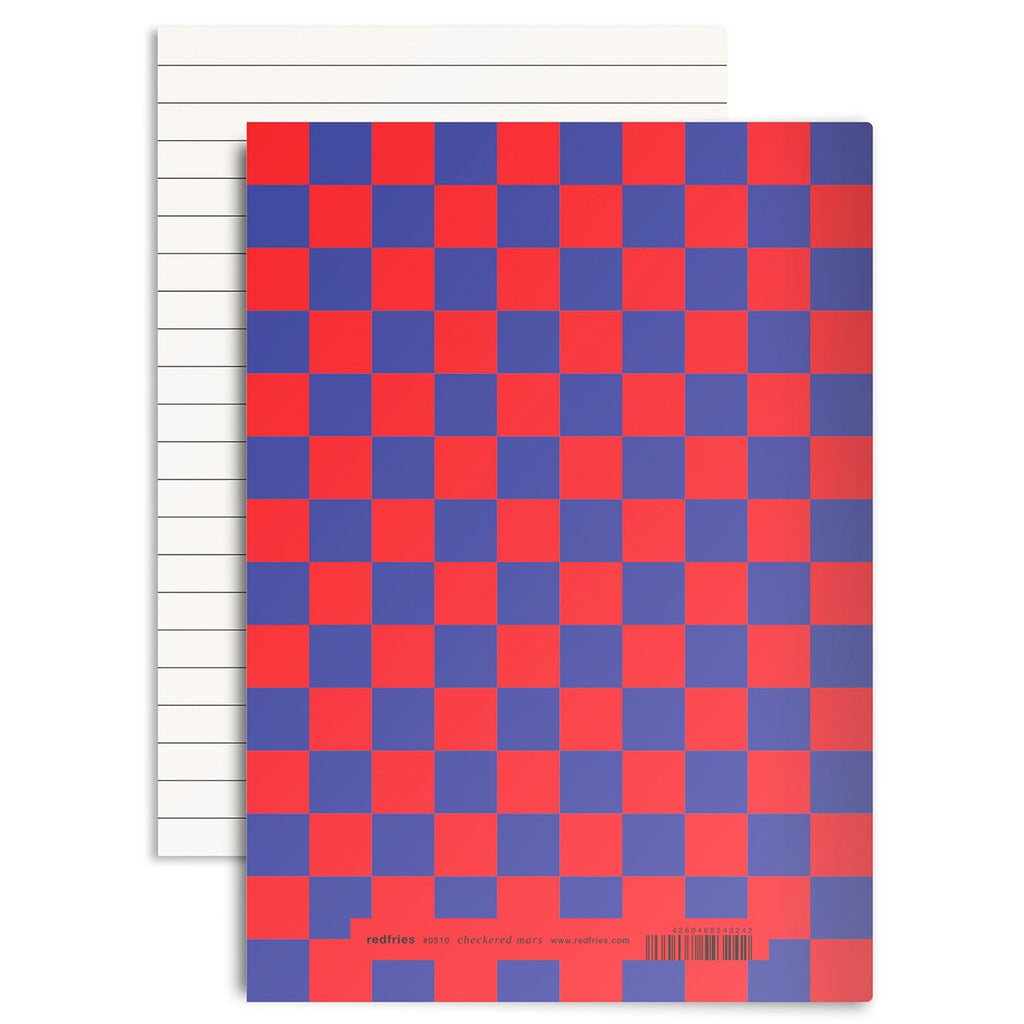 30% OFF Chequered A5 Notebook Mars