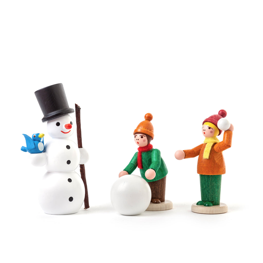 Kids and Snowman