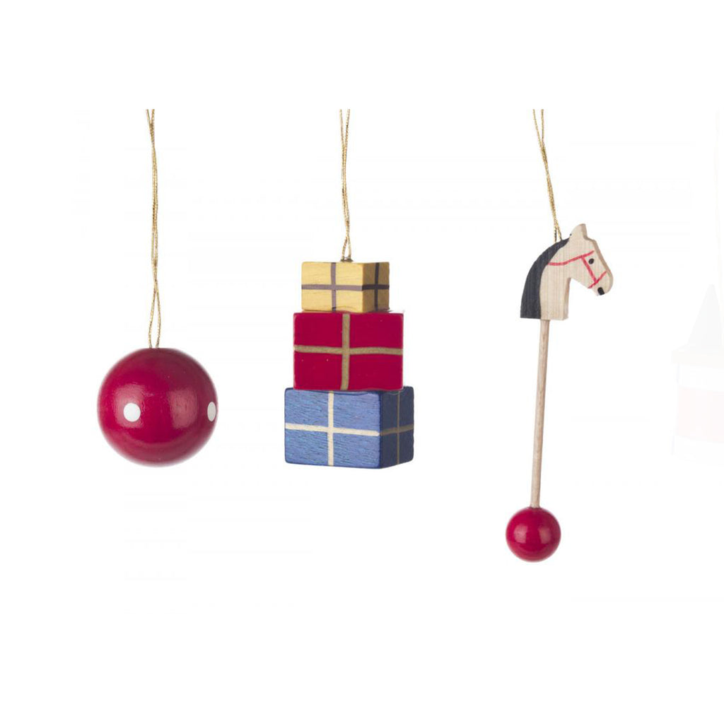 Toys Tree Decorations (set of six)