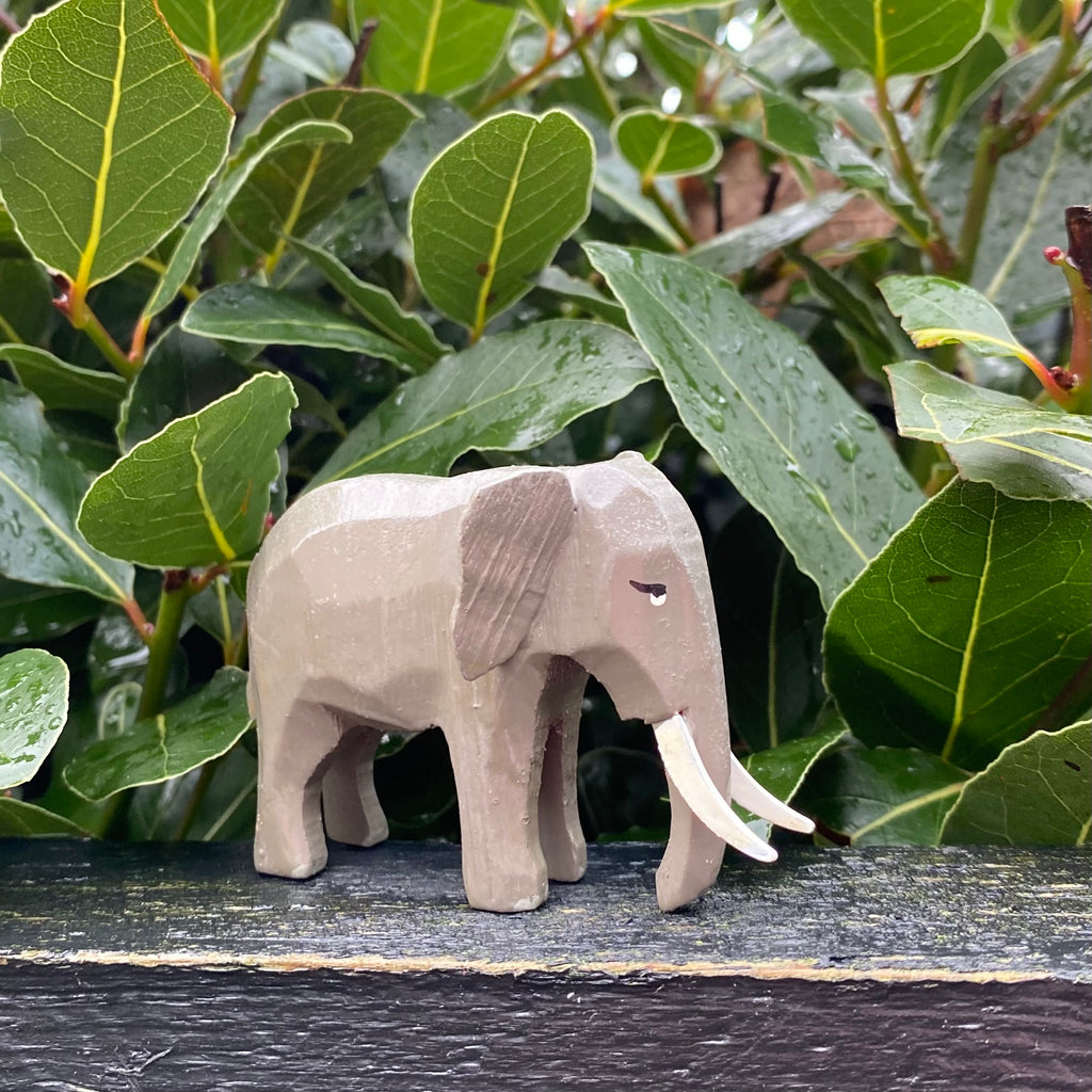 Miniature Wooden Elephant