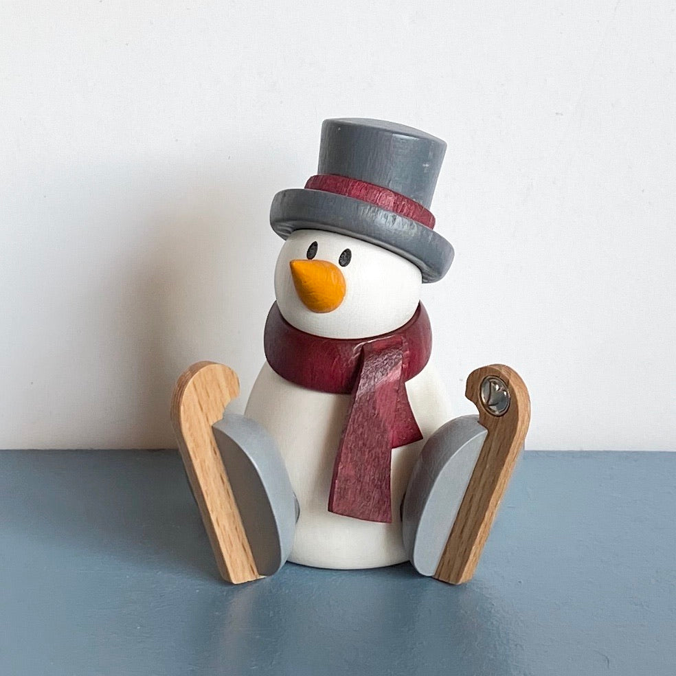 Ice Skating Snowman