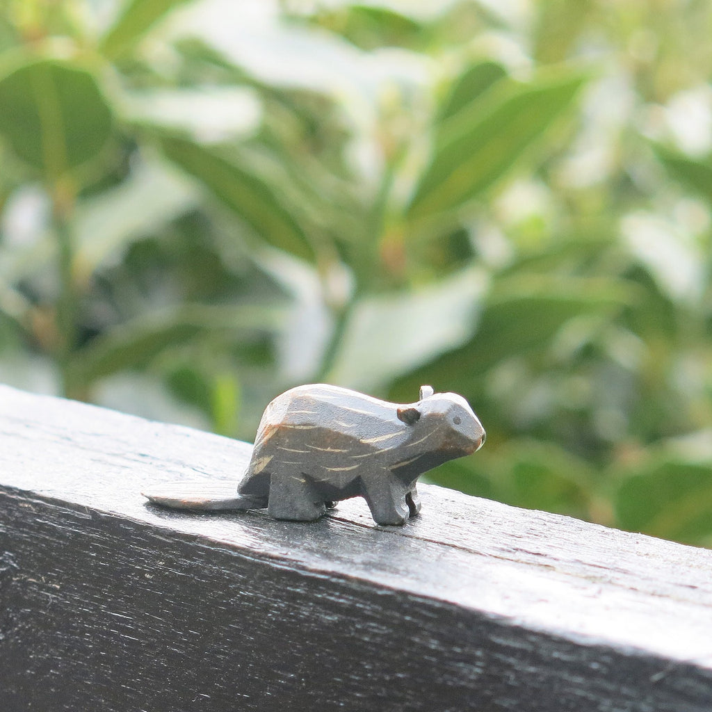 Miniature Wooden Beaver