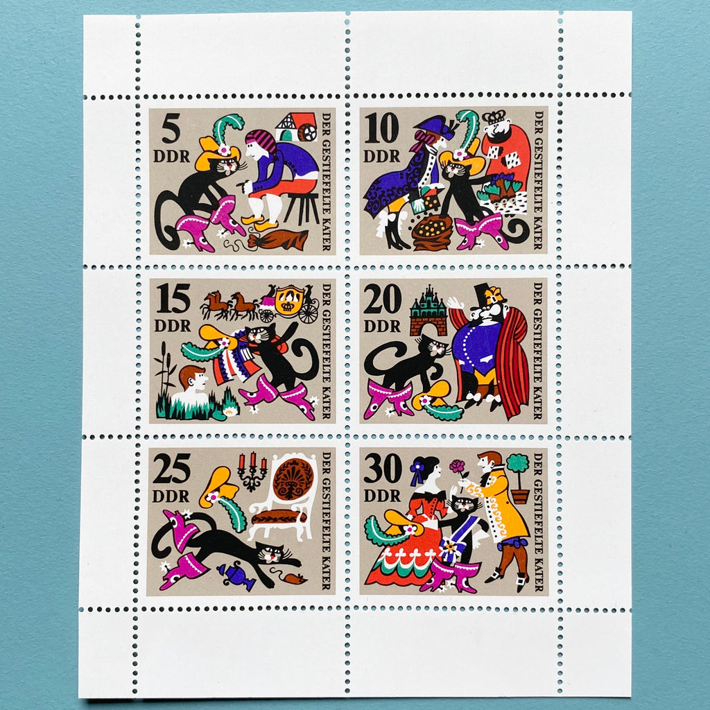 Mini Stamp Block: Der gestiefelte Kater