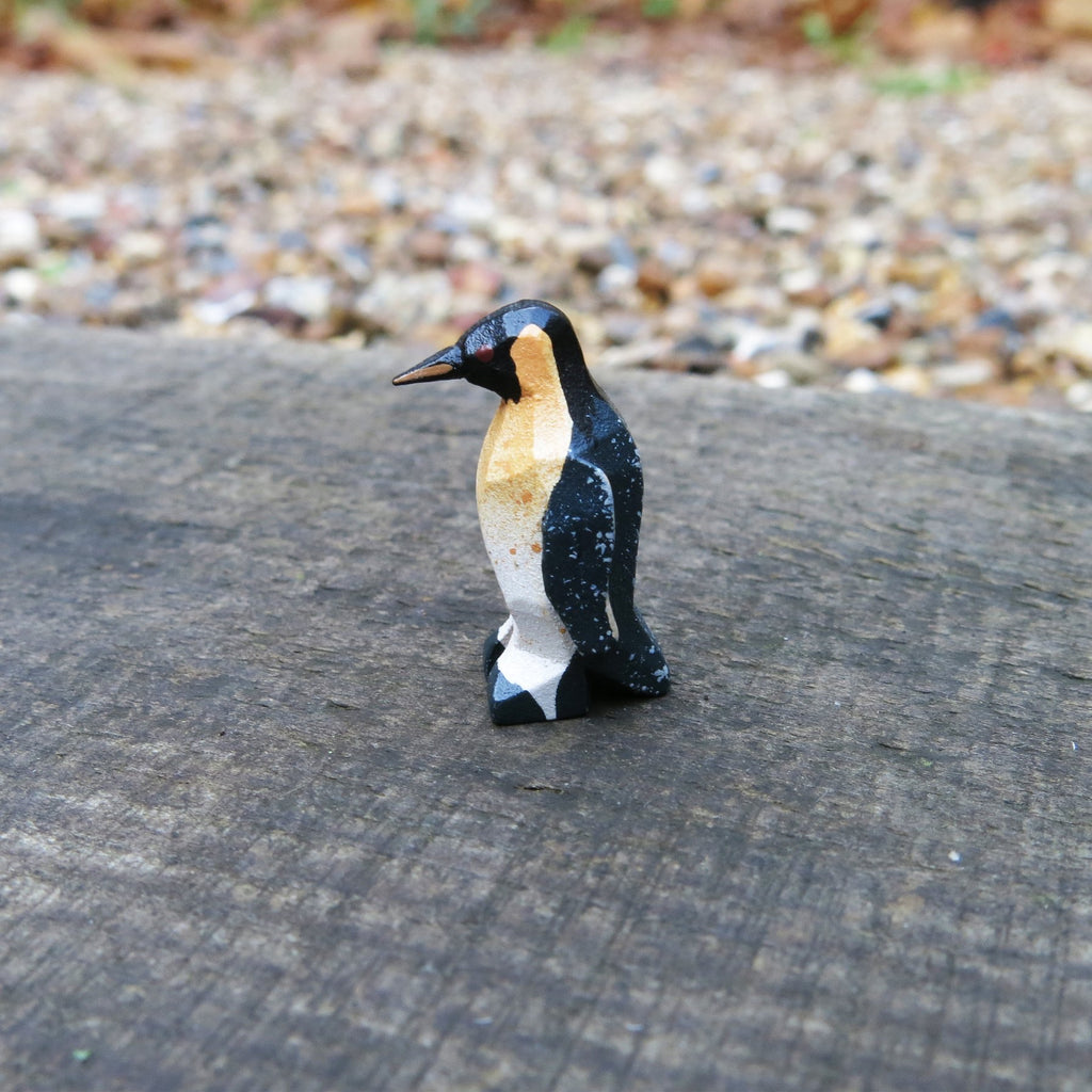 Miniature Wooden Penguin