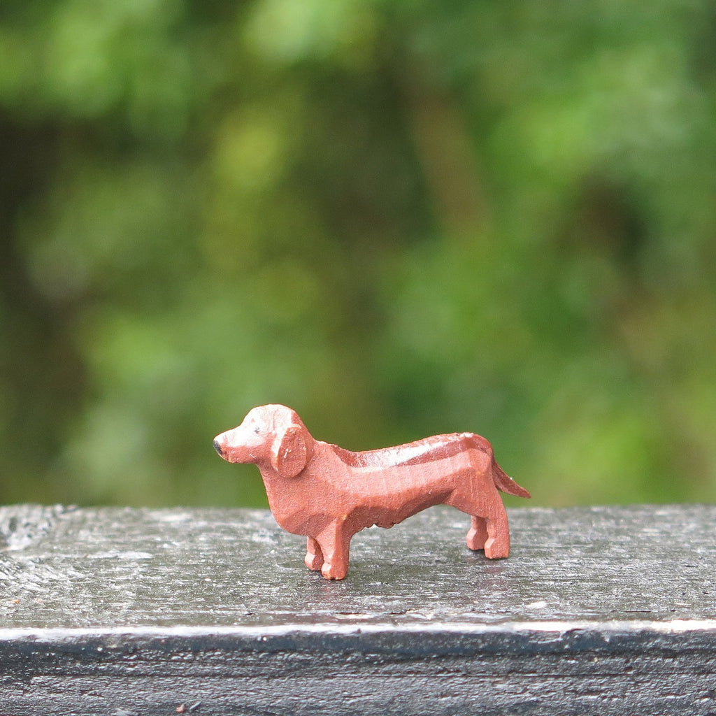 Miniature Wooden Sausage Dog