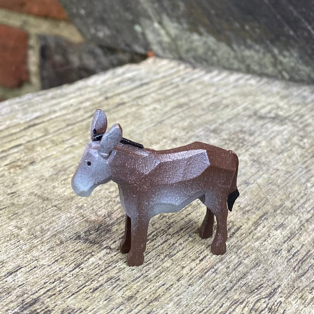 Miniature Wooden Donkey