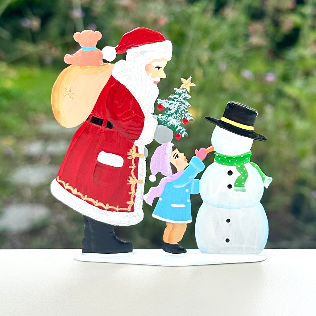 Santa with Snowman