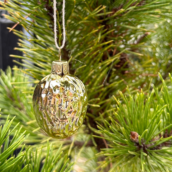 Golden Walnut Tree Decoration
