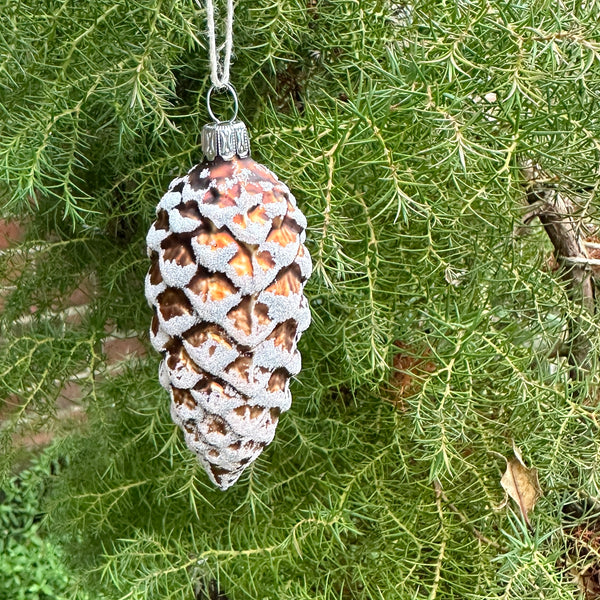 Brown Pine Cone Tree Decoration