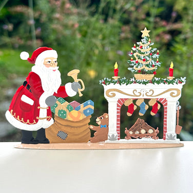Santa at the Fireplace