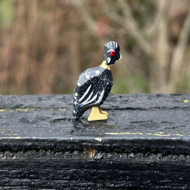 Miniature Wooden Guinea Fowl