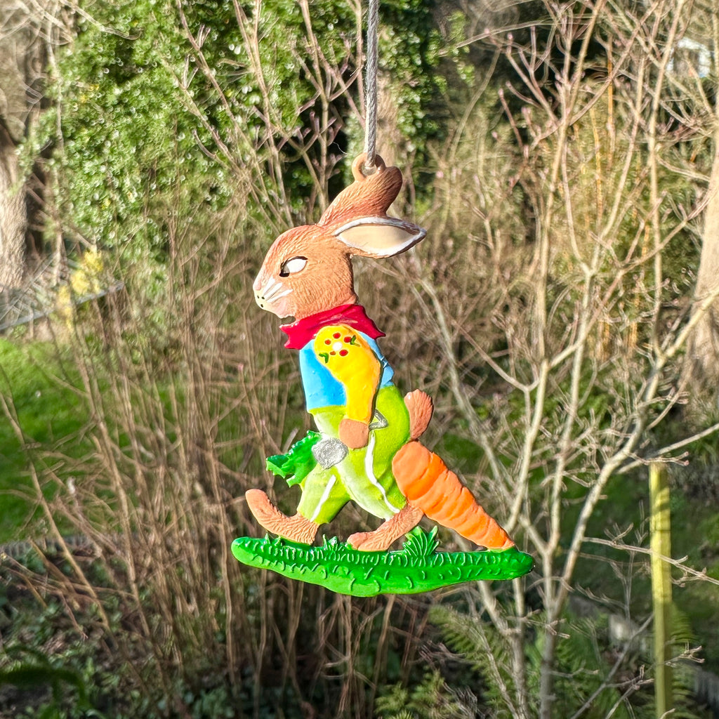 Bunny with Carrot Tree Decoration