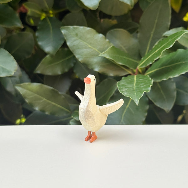 Little Wooden White Goose