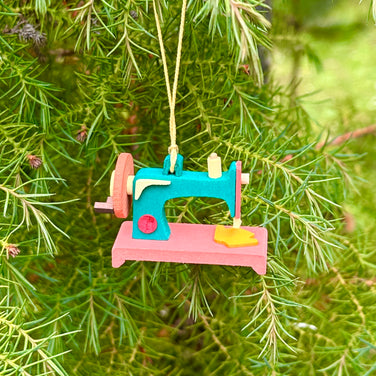 Sewing Machine Tree Decoration