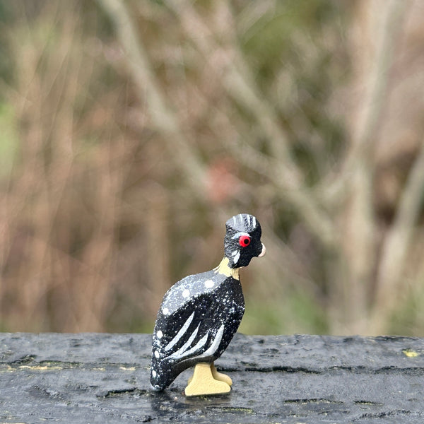 Miniature Wooden Guinea Fowl