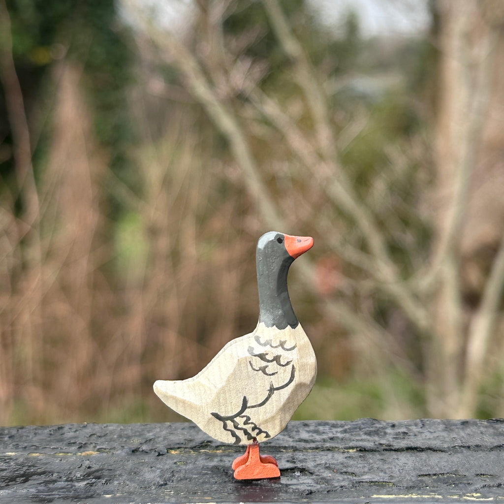 Little Wooden Grey Goose