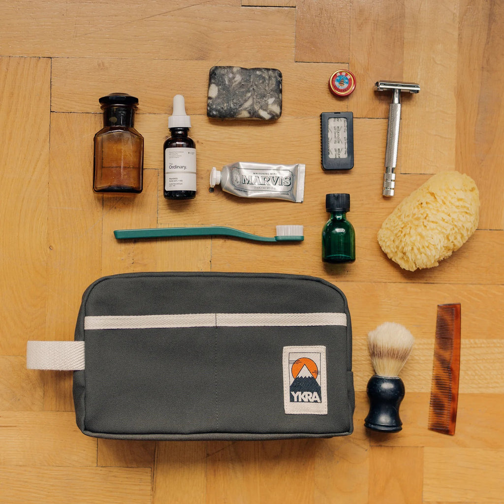 YKRA Wash Dopp Bag Khaki