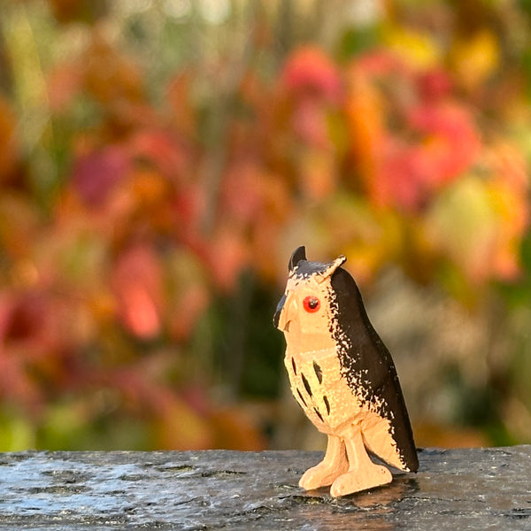 Miniature Wooden Owl