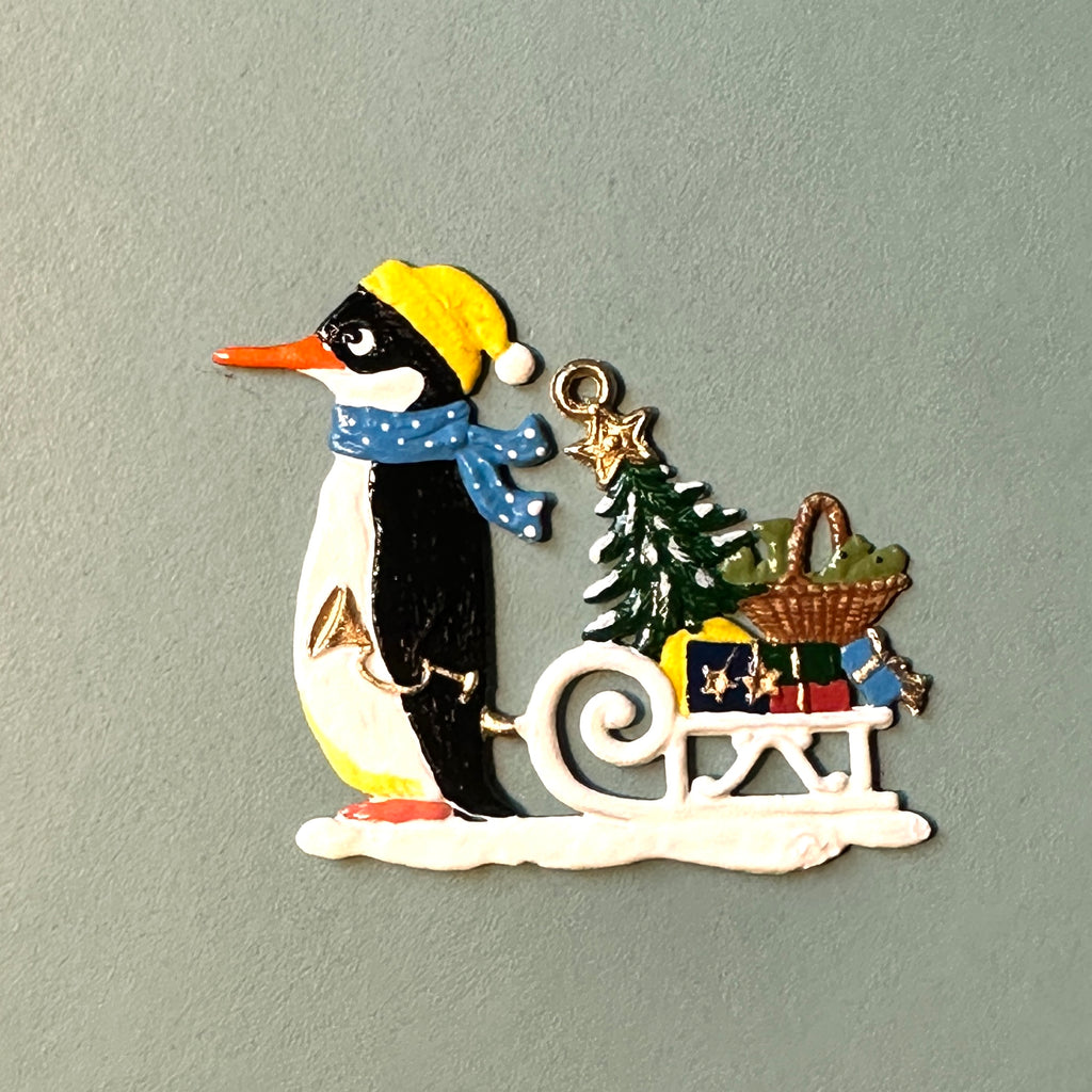 Penguin with Sledge Tree Decoration