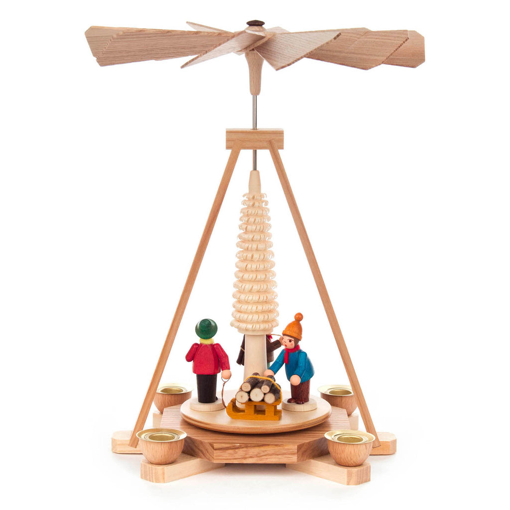 Rotating Pyramid Woodland People