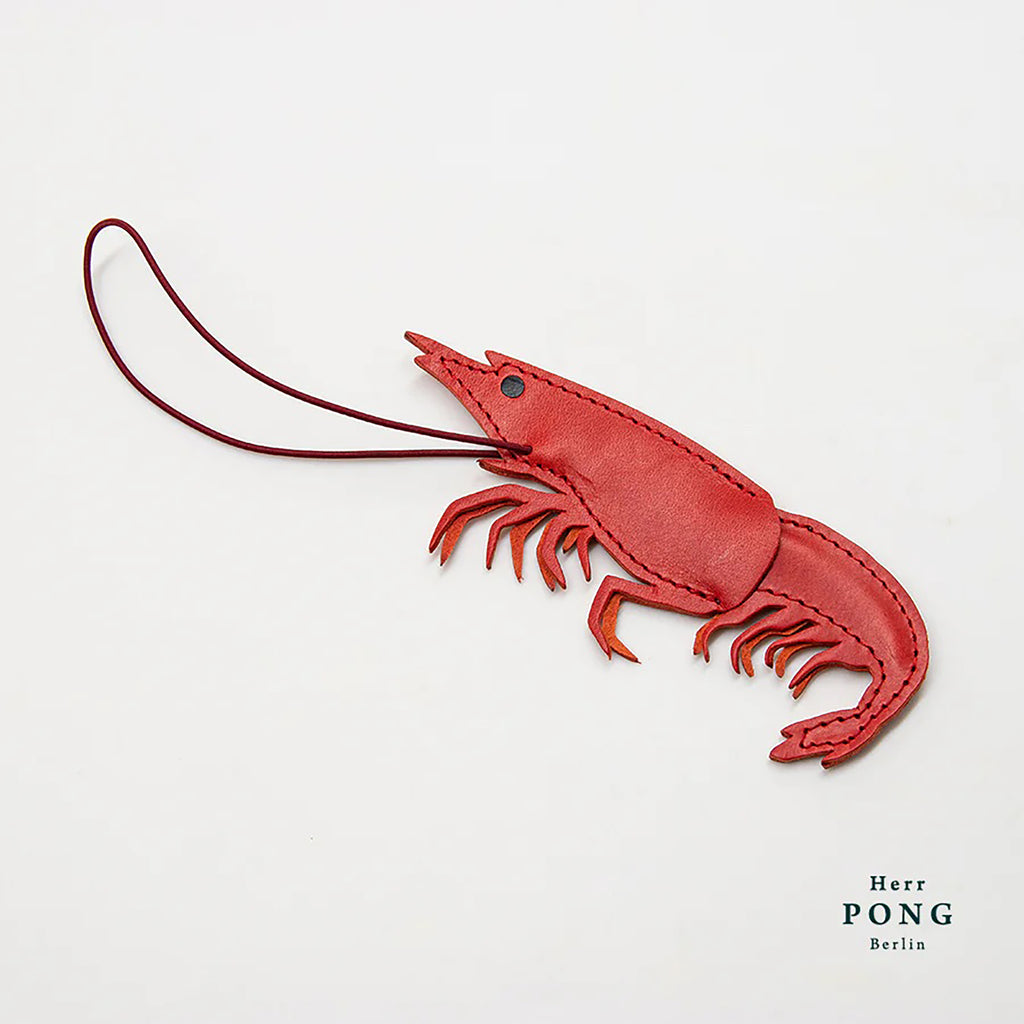 Shrimp Leather Charm