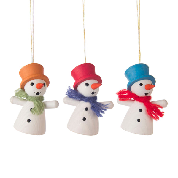 Snowman Tree Decoration (Set of Three)