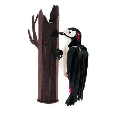 3D Paper Woodpecker