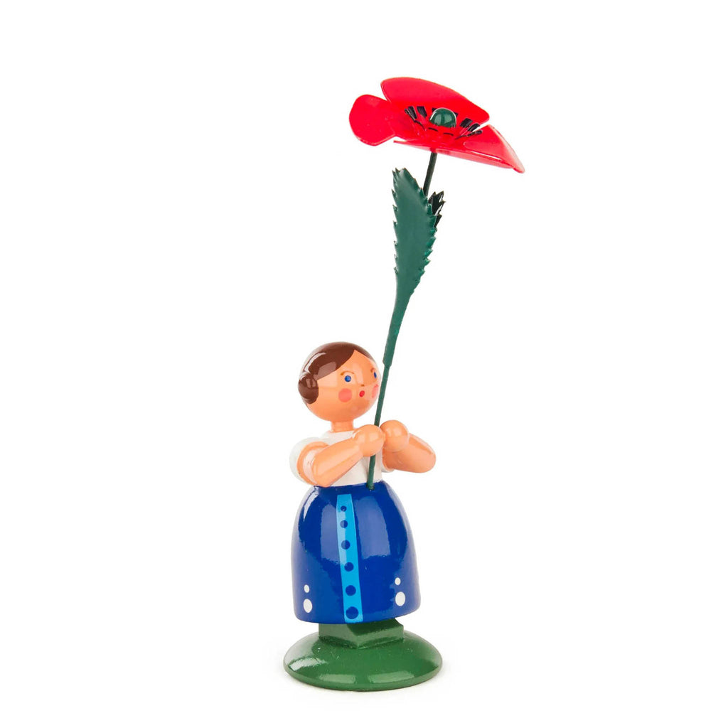 Flower Girl with Poppy