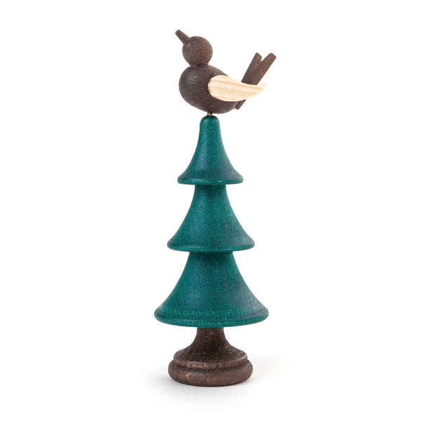 Little Fir Tree with Songbird