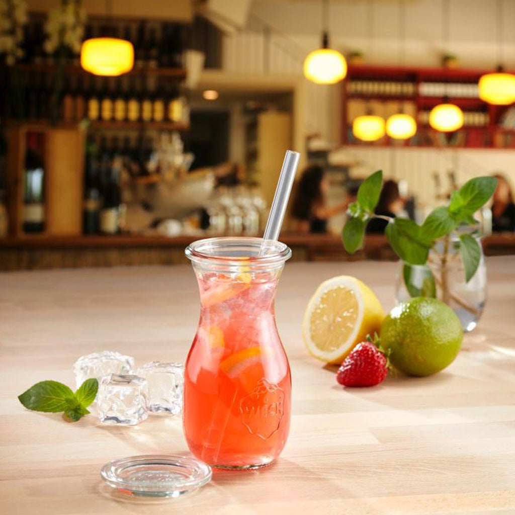 6 Straight Glass Straws