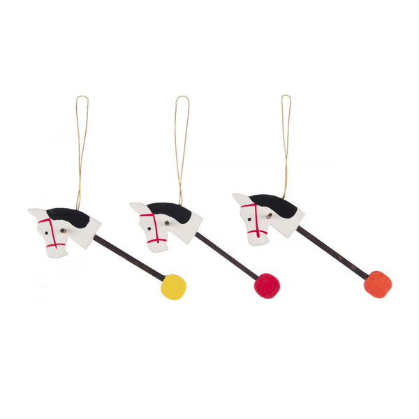 Hobby Horse Tree Decoration (Set of Three)