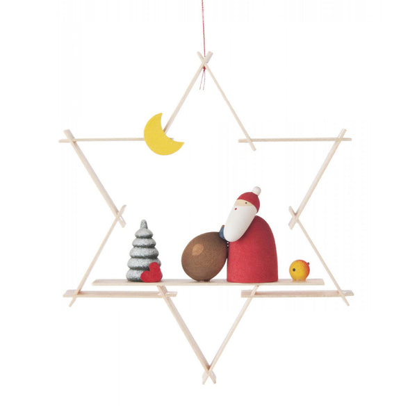 Santa Star Tree Decoration