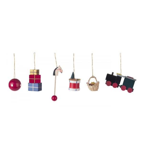 Toys Tree Decorations (set of six)
