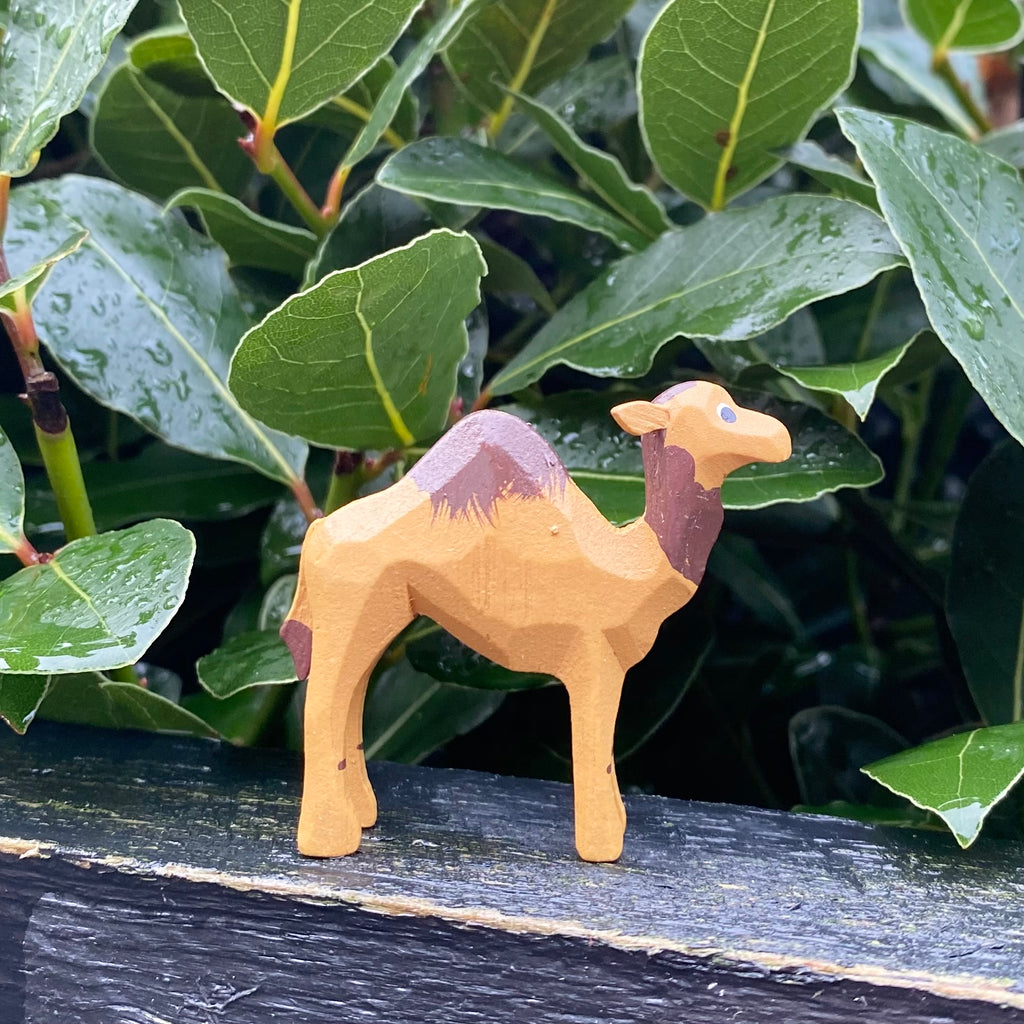 Miniature Wooden Dromedary