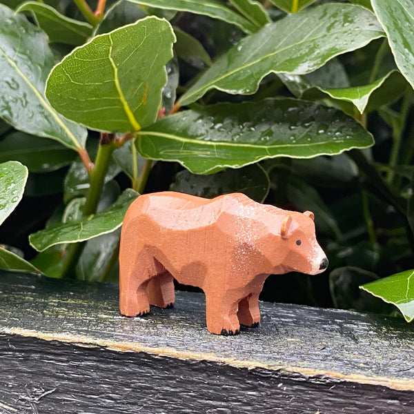 Miniature Wooden Bear