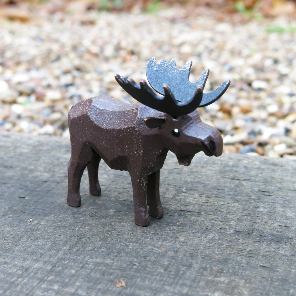 Miniature Wooden Moose
