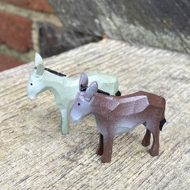 Miniature Wooden Donkey